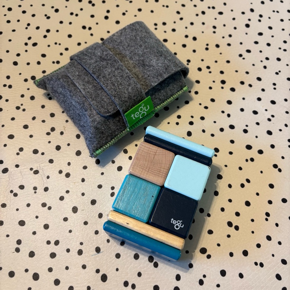 Tegu 8 Piece Travel Magnetic Wooden Block Set